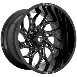 Fuel Runner D741 Gloss Black Milled