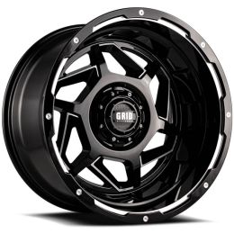 GRID GD14 Gloss Black Milled