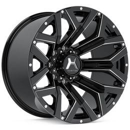 Hartes Metal Hawkish Gloss Black Milled Spoke