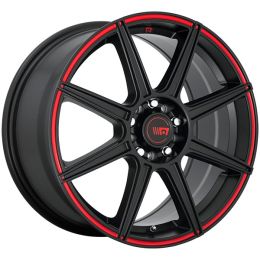 Motegi Racing MR142 Satin Black w/red stripe