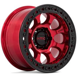 KMC Riot Beadlock KM237 Candy Red w/black ring