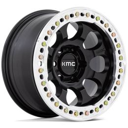 KMC Riot Beadlock KM237 Satin Black w/machined ring