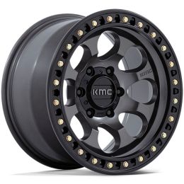 KMC Riot KM550 Anthracite w/black lip