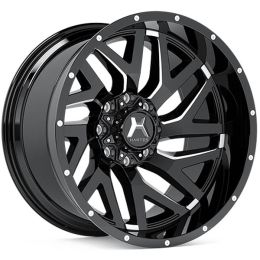 Hartes Metal Stealth Gloss Black Milled Spoke