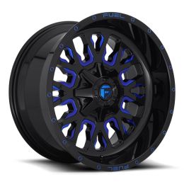 Fuel Stroke D645 Gloss Black w/candy blue