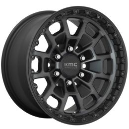 KMC Summit KM718 Satin Black w/grey tint